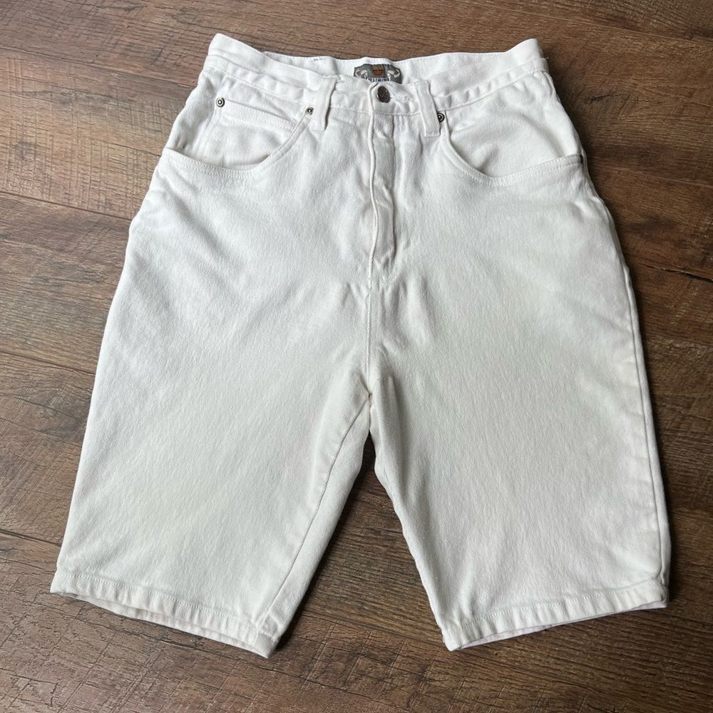 Vintage THE LIMITED White Denim High-Waisted Bermuda Shorts Sz 12(fits like 6/8) - Picture 12 of 14